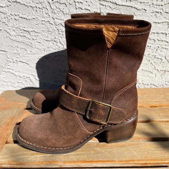 Fiorentini + Baker Suede Square Toe Boots - Picture 3 of 6